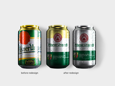 Pilsner Urquell Can redesign | 3/3 beer brand identity brand identity design branding brewery can can design design design art idea logo logo design package package design packaging packaging design pilsner urquell redesign refresh