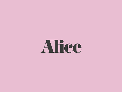 Alice | Hair removal wax brand | 1/3 brand identity brand identity design branding branding design design logo logo design pink premium typography wax brand waxing