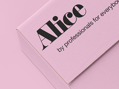 Alice | Hair removal wax packaging design | 2/3 brand identity brand identity design branding branding design design logo logo design pink premium typography wax brand waxing