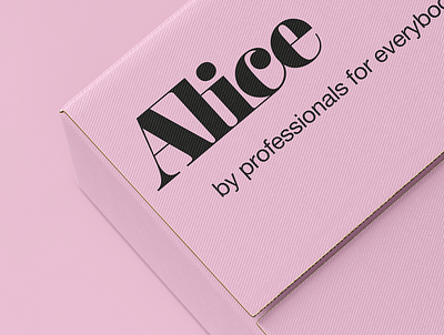 Alice | Hair removal wax packaging design | 2/3 brand identity brand identity design branding branding design design logo logo design pink premium typography wax brand waxing