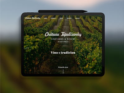 Château Topoľčianky | web redesign concept | 1/2