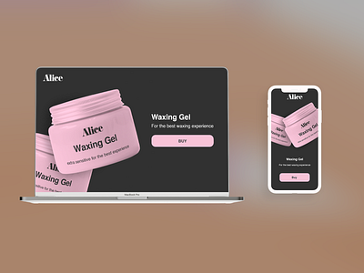 Alice | Waxing brand | web design #1