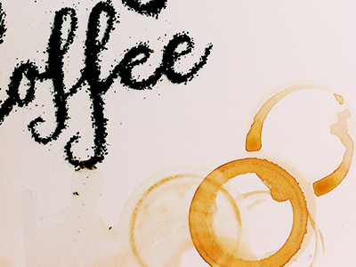 Coffee Typography calligraphy coffee script styling typography