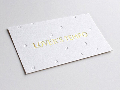 Letterpress + Gold Foil Business Card