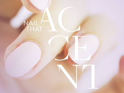 Logo Mark for Nail That Accent beauty blog blog blogger brand branding design editorial design graphic design icon logo serif typography