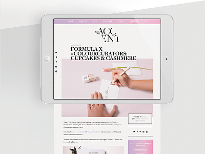 Editorial Blog Design For Nail That Accent