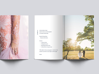 Client Inquiry Package for Photographers editorial design layout layout design magazine mini magazine packages photography quotes services wedding wedding magazine wedding photography