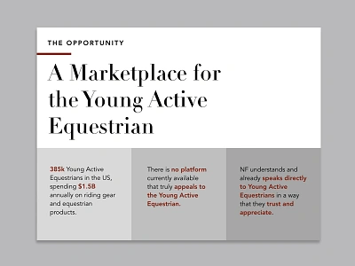 Investor Keynote for Equestrian Brand branding design didone equestrian horses investors keynote layout layout design presentation typography