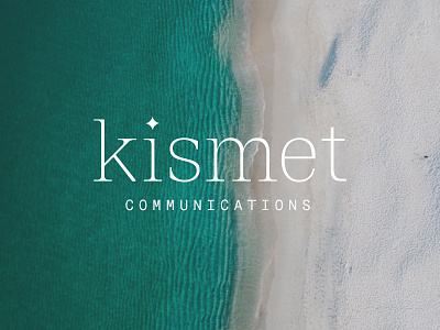 Kismet Logo Wordmark branding fate icon kismet logo serif sparkle typewriter wordmark