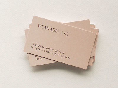 Irit Sorokin Business Card branding business card businesscard logo print print design sans serif typography wordmark