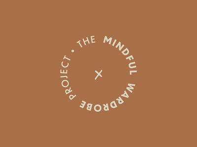 The Mindful Wardrobe Project branding circular logo fashion logo logo icon logomark sans serif stitch stitching type wardrobe