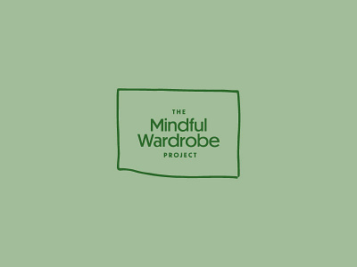 The Mindful Wardrobe Project branding concept fashion fashion brand logo logomark sans serif type typography wardrobe