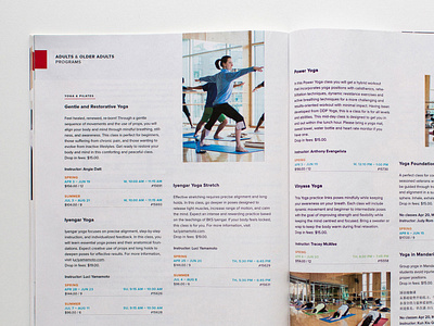 University Neighbourhood Inside Spreads guide layout layoutdesign magazine print print design program guide proxima nova sans serif structure type typedesign typography