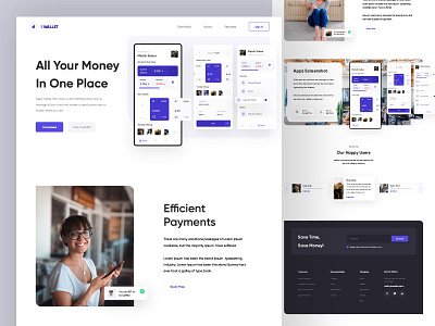 Mobile Banking Landing page