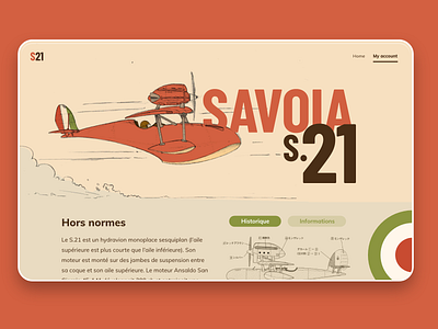 Daily UI #003 : Landing page Porco Rosso Savoia