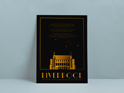 Artdeco Poster artdeco city branding design liverpool poster poster design