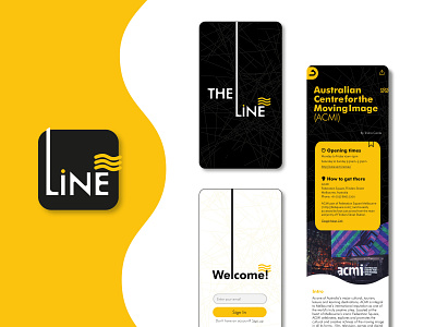 The Line - App UI design app app design logo logo design ui ui ux ui design uidesign