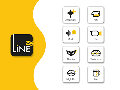 Icon design The Line App