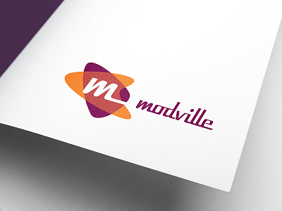 Modville Vintage Shop brand brand identity graphic design logo retro typography vintage