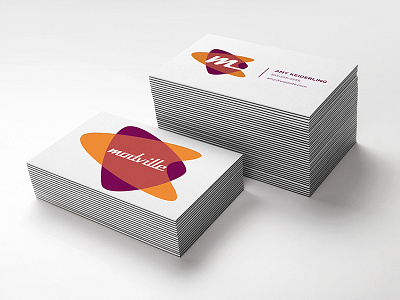 Modville Business Cards branding business card illustration logo logo design mock up