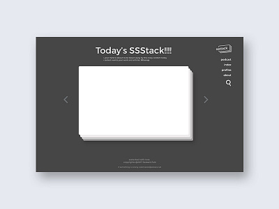 Ssstack v3 Shot visual design web design