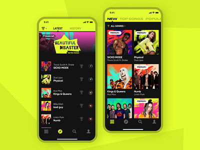 The Social Singing App app art branding illustrator karaoke mobile music music app music art player singer ui uiuxdesign ux xd design xd ui kit