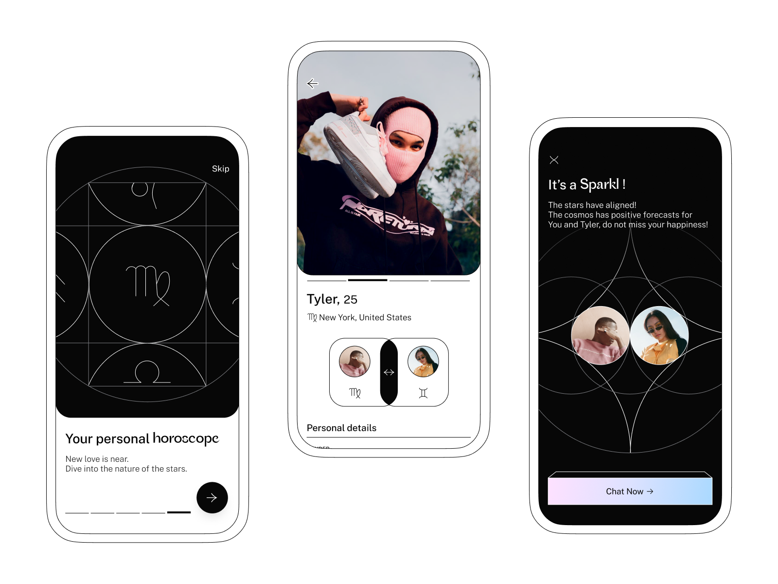 Sparkl – Astrology Dating App by Oleh Mostipan on Dribbble