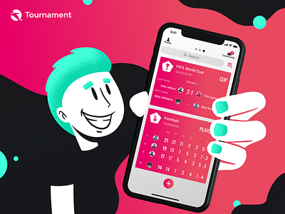 Tournament Mobile App animation app branding design fifa figma football football app icon illustration illustrator ios logo mobile sketch sport app tournament typography ui ux