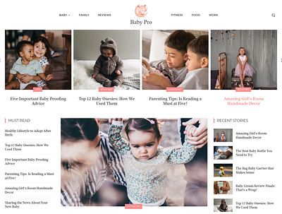 Baby Blog Website Design webdesign