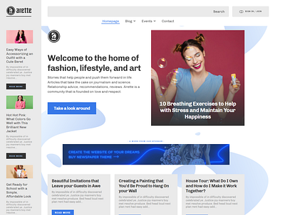 Fashion Blog branding graphic design logo seo ui ux web webdesign