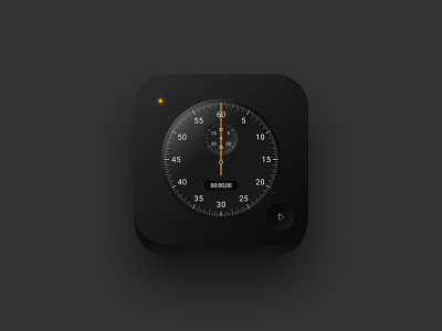 Stopwatch 3D icon 3d app apple braun icon ios ios14 iphone neomorphic neomorphism skeumorphism stopwatch time