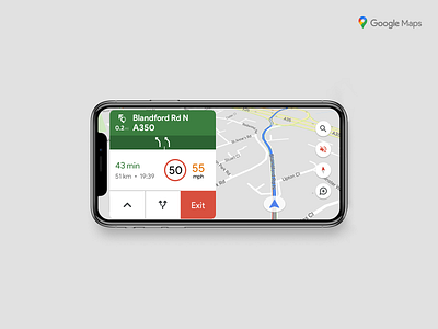 Google Maps redesign apple car concept google google maps ios map navigation redesign road travel