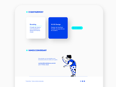 Studio Bora - Página branding flat ui ux web website