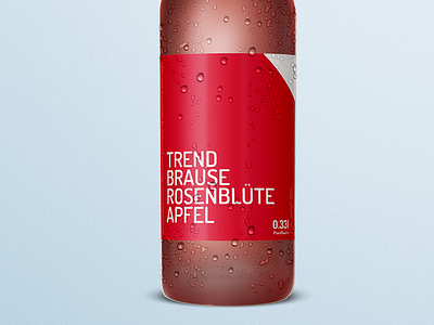 trendbrause bottle bottle etikett label lemonade logo red soda trendbrause