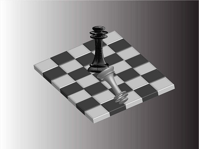 3D chess board with chess pieces 3 d 3d effect adobe illustrator cc chess chess pieces creativity design illustration