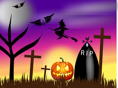 Halloween Carnival adobe illustrator cc concept art conception creativity halloween halloween carnival illustration