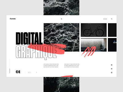 Portfolio design figma flat hero page portfolio type typography ui ux web website