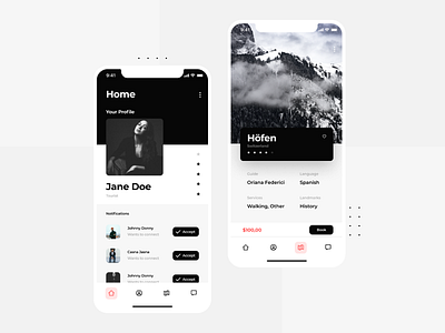 Tour App Design app app branding design figma flat light minimal type typography ui ux