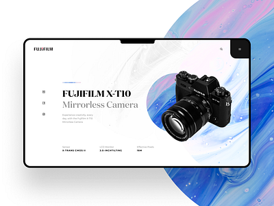 Fujifilm Web Concept design figma flat hero hero page minimal type typography ui ux vector web website