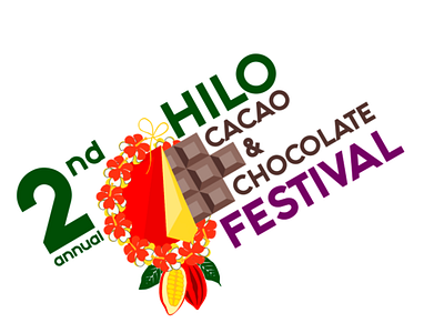 Event Logo for the Hilo Cacao and Chocolate Festival adobe brand and identity branding content creation creative design design digital marketing event logo icon identity design illustration illustrator cc logo photoshop typography vector