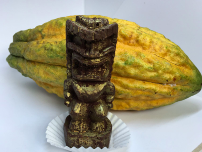Hawaiian Chocolate Tiki Sculpture adobe brand and identity content creation design food art photography photoshop product design