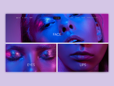 Makeup Website design ui ux web website