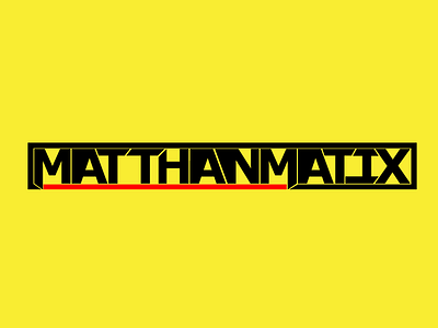 Matthanmatix Stylized debut logo matthanmatix name stylized watermark