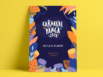 Carnaval Yanga 2018 afro branding carnaval carnival design fest festival identity illustration poster