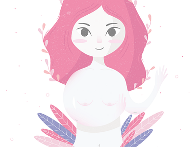 Octubre design female girl illustration illustrator nature