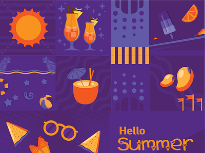 Summer strip 2019 design digital art graphic design graphic artist illustration infographic summer vector
