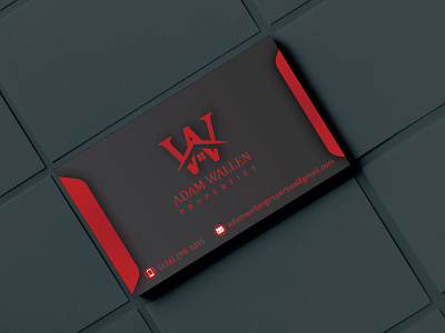 Adam Wallen Properties 2019 branding business card design digital art graphic design graphic artist illustration logo vector