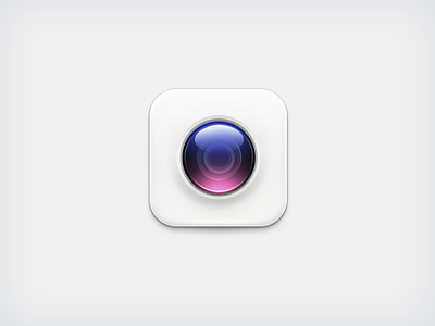 Camera Icon Practice blue camera icon lens miui practice purple white