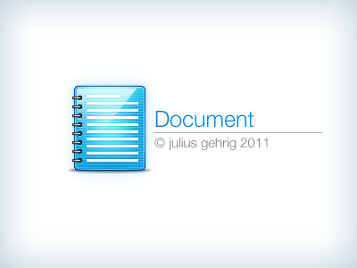 Document Icon blue document file gehrig icon julius mac ringbook text