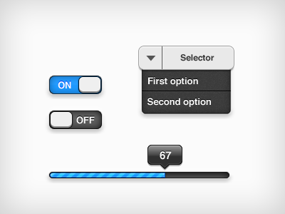 UI Stuff bar progress progressbar set switch test ui vector